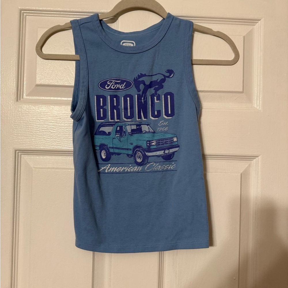 Ford Bronco Blue Tank Top